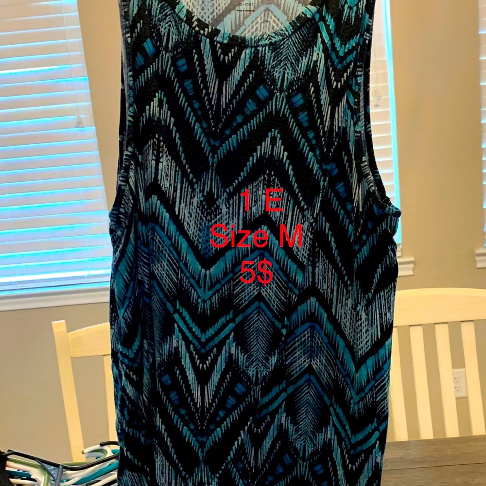 Green and blue Maternity top